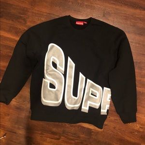 Supreme side arc crew neck sweatshirt